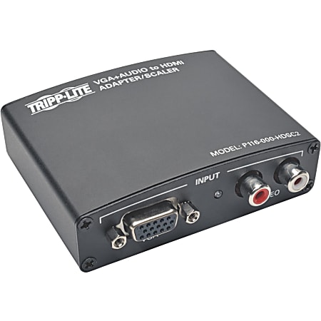 Eaton Tripp Lite Series VGA with RCA Stereo Audio to HDMI Converter with Scaler function, P116000HDSC2