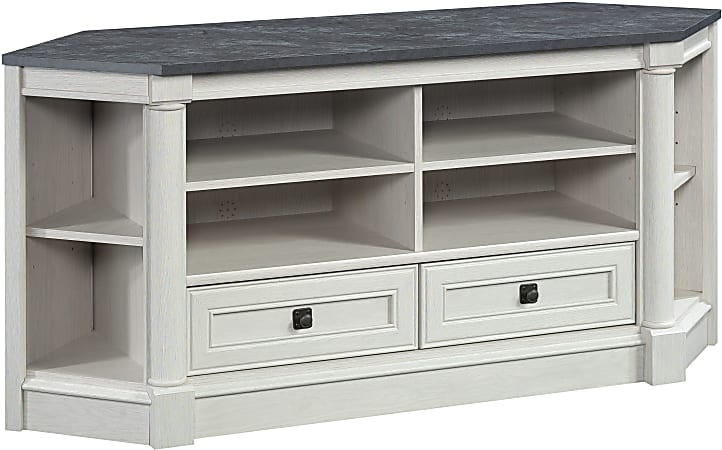 Sauder Palladia Corner Credenza Entertainment Center For 60 TVs 27