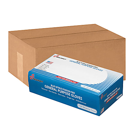 SKILCRAFT® Disposable Nitrile General Purpose Gloves, X-Large, Blue, Box Of 100