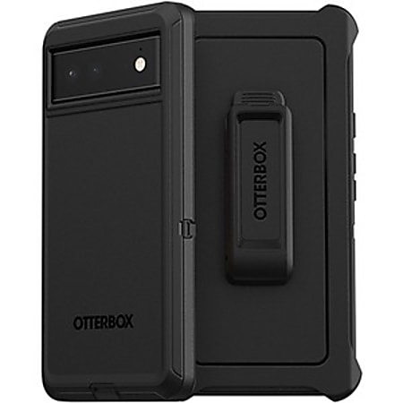 OtterBox Defender Series - Back cover for cell phone - rugged - polycarbonate, synthetic rubber, 50% recycled plastic - black - for Google Pixel 6