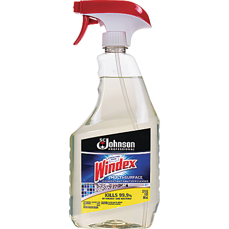 Windex® Multi-Surface Disinfectant Sanitizer Cleaner, Lemon Scent, 32 Oz Bottle