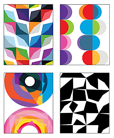 Inkology Poly 2 Pocket Portfolios 9 12 x 11 34 Assorted Designs