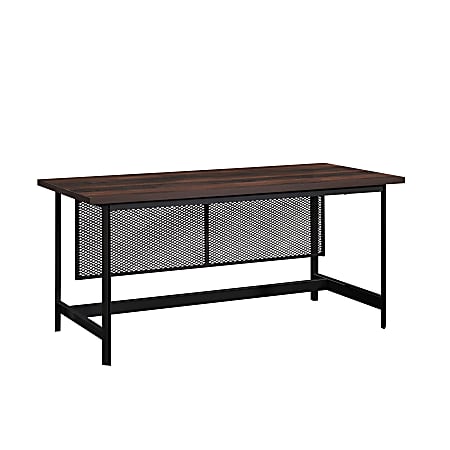 Sauder® Briarbrook 66"W Table Style Computer Desk, Black/Barrel Oak