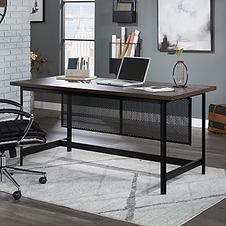 Sauder Briarbrook 66 W Table Style Computer Desk BlackBarrel Oak ...