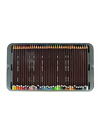 Derwent Coloursoft Pencil Set, Assorted Colors, Set Of 36 Pencils