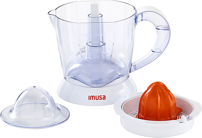 IMUSA 34 Oz Electric Citrus Juicer, 14-3/16" x 9-1/4" x 7-7/16", White