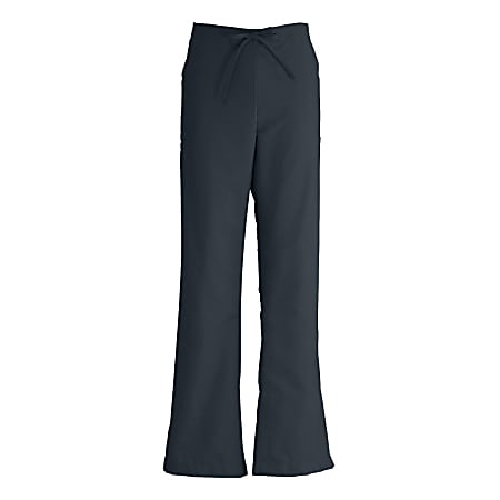 Medline ComfortEase Ladies Modern Fit Cargo Scrub Pants Large Black Office Depot