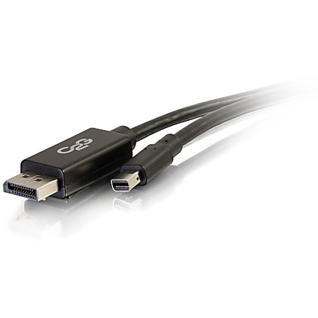 C2G 10ft 4K Mini DisplayPort to DisplayPort Cable - 4K 30Hz - Black - M/M - DisplayPort cable - DisplayPort (M) to Mini DisplayPort (M) - 10 ft - black