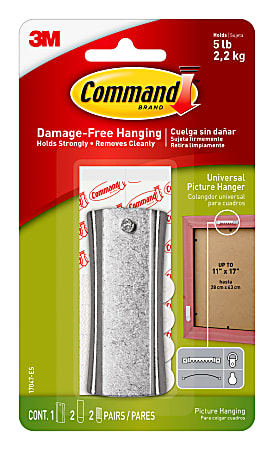 Command Sticky Nail Sawtooth Hanger 1 Command Hook 2 Large Command