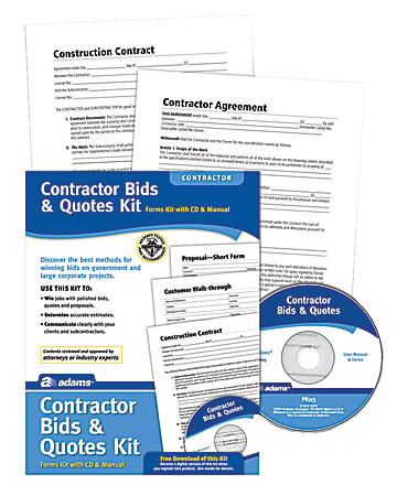 Adams® Contractor Bids And Quotes