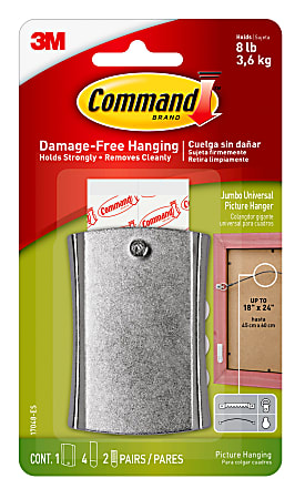 3M Command Picture Hanging Strips Big Pack, Removable, (4) Small, (6)  Medium, (8) Large, White, 18 Pairs/Pack