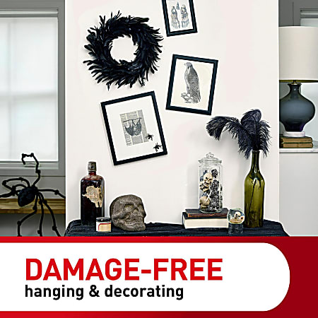 Command Large Picture Hanging Strips 4 Pairs 8 Command Strips Damage Free  Hanging for Christmas Decor White - Office Depot