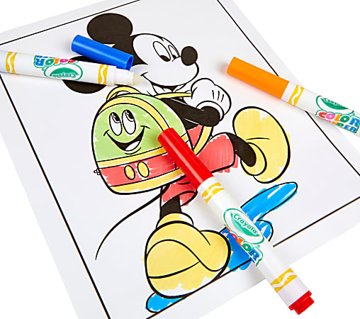 Crayola Color Wonder Coloring Pad Markers Mickey Office Depot