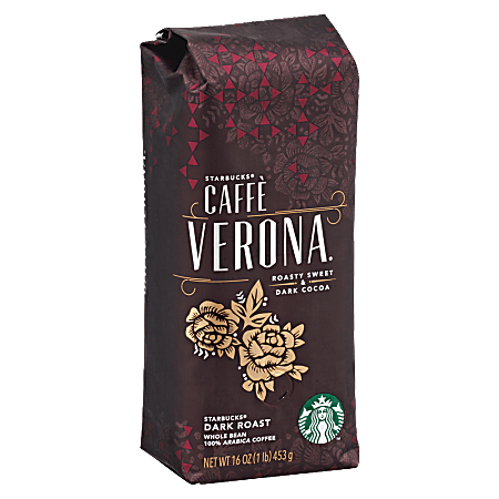 Starbucks® Whole Bean Coffee, Dark Roast, Caffe Verona, 1 Lb Per Bag