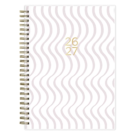 Planner Notes AG Squiggle Stripe Neutral 5.875x8.625 AY26–27
