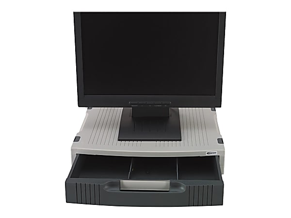 Innovera - Stand - for LCD display - light gray, charcoal gray