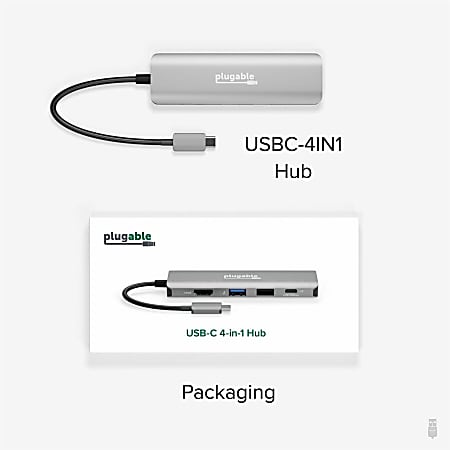 Plugable USB-C to HDMI Adapter, Black (USBC-THDMI)