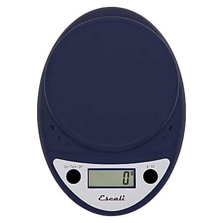 Escali Primo Digital Kitchen Scale, 1-11/16" x 8-1/2", Royal Blue