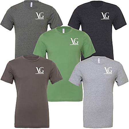 Custom Bella + Canvas Unisex Jersey Tees, Assorted Colors, Set Of 48 Tees