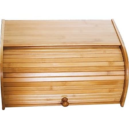 Lipper Bamboo Rolltop Bread Box - Food Storage - Bamboo, Wood Body - 1