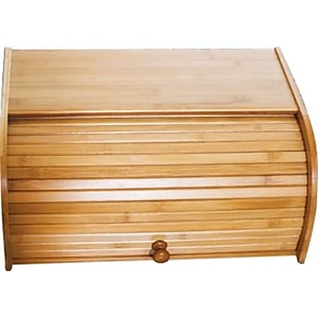 Lipper Bamboo Rolltop Bread Box - - Bamboo, Wood - Food Storage - 1