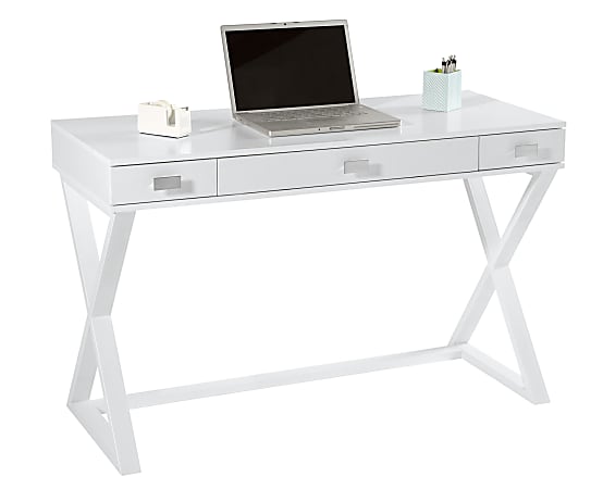 Realspace® Keri 48"W Writing Desk, White