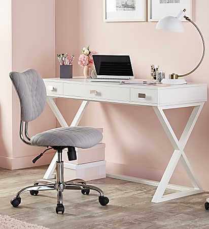 Realspace® Keri 48"W Writing Desk, White