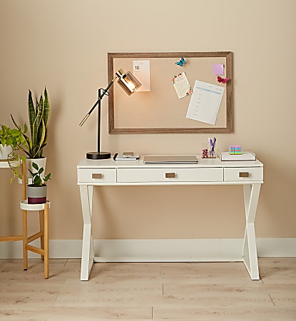 Realspace Keri 48 W Writing Desk White - Office Depot