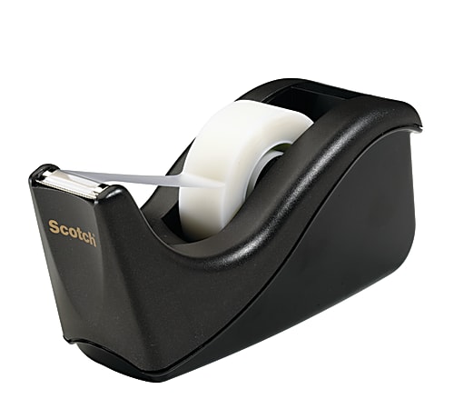 Scotch® Desktop 2-Tone Tape Dispensers, Black