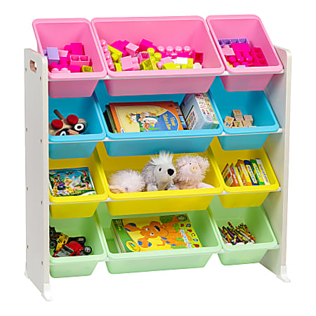 IRIS 4 Tier Storage Bin Organizer Rack 35 14 H x 34 W x 13 34 D