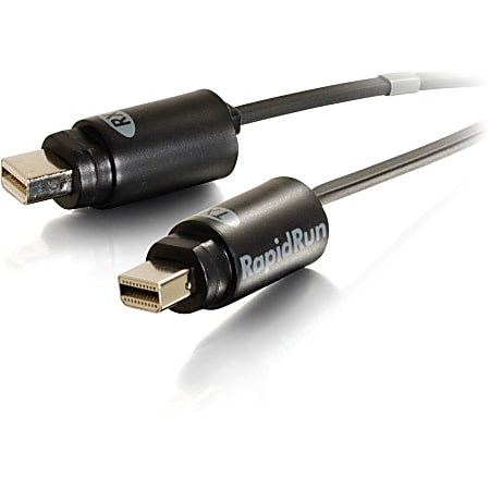 C2G 750ft RapidRun Optical Runner Cable - Plenum, OFNP-Rated - 750 ft Fiber Optic A/V Cable for Audio/Video Device - First End: 1 x Male Proprietary Connector - Second End: 1 x Male Proprietary Connector - Black