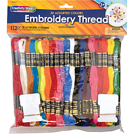 Pacon Embroidery Thread Pack - Assorted