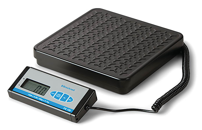 Brecknell® PS150 Bench Scale With Display, 10"H x 12"W x 11 3/4"D, 150 Lb, Black