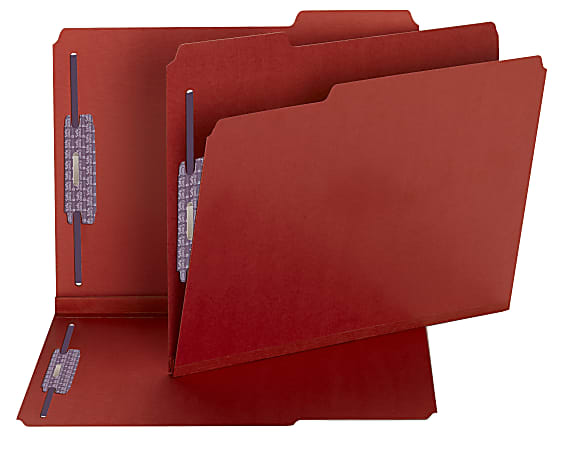Smead® Color Pressboard Fastener Folders With SafeSHIELD® Coated