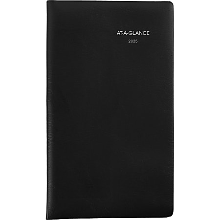 2025 AT-A-GLANCE® DayMinder® Monthly Planner, 3-1/2" x 6", Black, January 2025 To December 2025, SK530025