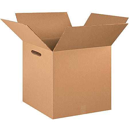 Office Depot&reg; Brand Heavy-Duty Double Wall Corrugated Boxes, 20" x 20" x 20", Kraft, Pack Of 10 Boxes