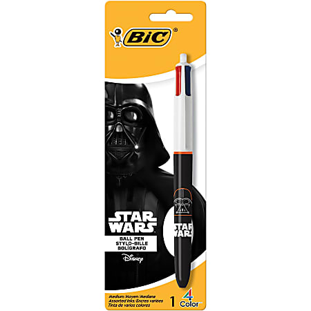 Star Wars™ BIC® 4-Color™ Retractable Ball Pen, Medium Point, 1.0 MM, Assorted Ink Colors