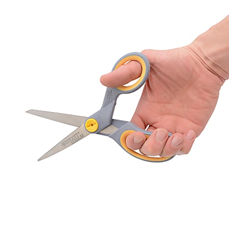 Westcott Titanium Bonded Scissors 8 Straight Soft Handle