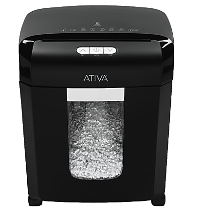 Ativa® 10-Sheet Micro-Cut Shredder, C187-E