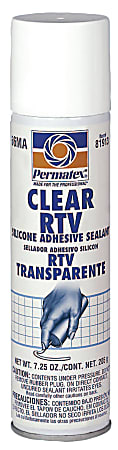 Clear RTV Silicone Adhesive Sealants 7.25 oz Automatic Tube Clear