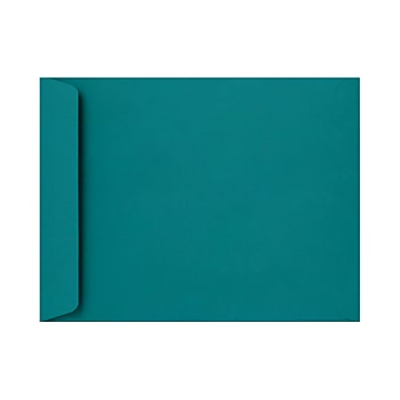 LUX Open-End 10" x 13" Envelopes, Peel & Press Closure, Teal, Pack Of 50