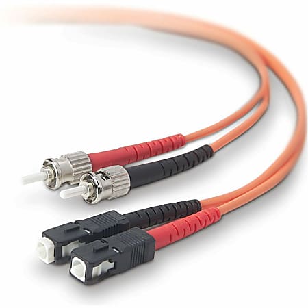 Belkin - Patch cable - ST/PC multi-mode (M) to SC/PC multi-mode (M) - 2 m - fiber optic - 62.5 / 125 micron - OM1 - orange