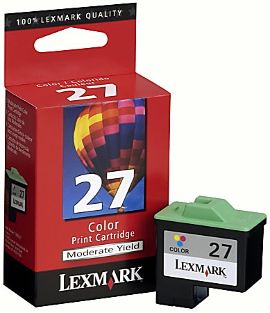 Lexmark™ 27 Tri-Color Ink Cartridge, 10N0227