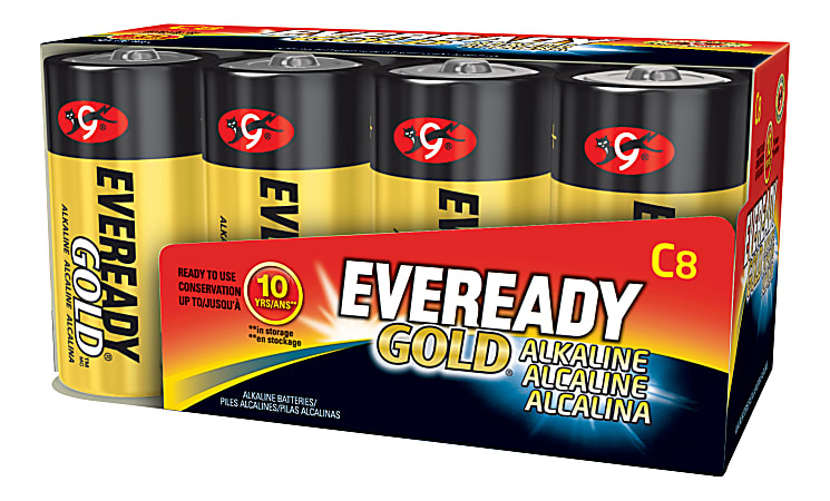 Eveready® C Alkaline Batteries, Pack Of 8