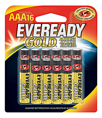 Eveready® AAA Alkaline Batteries, Pack Of 16
