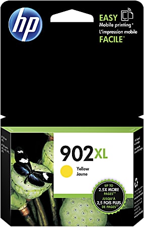 HP 902XL Yellow High-Yield Ink Cartridge, T6M10AN