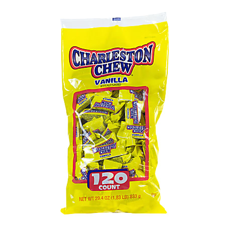 Charleston Chew Snack-Size Candies, Vanilla, Pack Of 120
