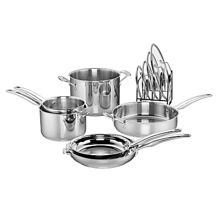 Cuisinart™ Smartnest 11-Piece Stainless Steel Cookware Set, Silver