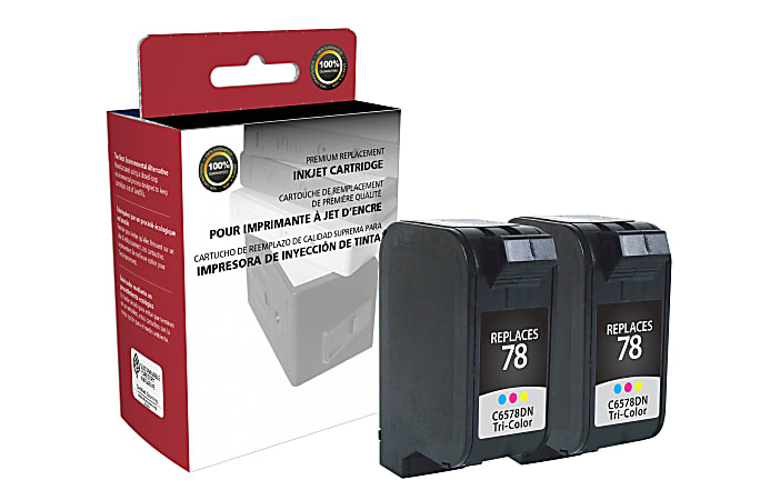 Clover Imaging Group™ Remanufactured Tri-Color Ink Cartridge Replacement For HP 78, Pack Of 2, OD78DNX2