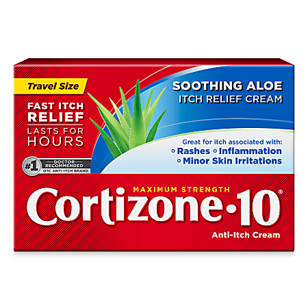 Cortizone-10 Maximum Strength Soothing Aloe Itch Relief Cream, 0.5 Oz